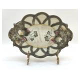 1800's WEDGWOOD ANTIQUE MAJOLICA BASKET