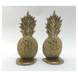 BRASS PINEAPPLE BOOKENDS