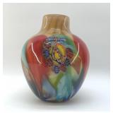 RARE S. PUCCINI MURANO ART GLASS MILLEFIORE VASE