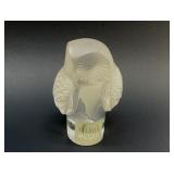 LALIQUE 'SHIVERS' CRYSTAL OWL FIGURINE
