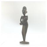 CARVED AFRICAN TRIBAL WOMAN WITH CHILD