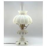 Vintage milk glass table lamp