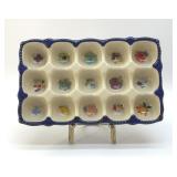 POTTERY EGG PLATE 10 X 6