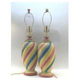 MID-CENTURY MODERN DERUTA LAMPS 1960S