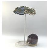 LADIES 1940S HAT, FEATHER HEADBAND
