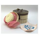 NEIMAN MARCUS MINIATURE HAT BOX WITH HAT