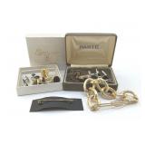 MEN'S VTG CUFF LINKS, TIE PINS, TUXEDO BUTTONS