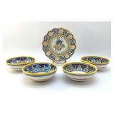 ITALIAN POTTERY BOWLS AND PLATE