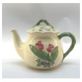 CERAMIC TULIPS TEAPOT 7'