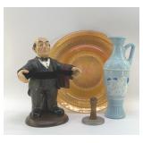 CARNIVAL PLATTER, BUTLER, COOKIE STAMP, EWER