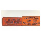 LEXINGTON YELLOWJACKETS LICENSE PLATES