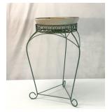 29 inch plant stand with ceramic bowl on top