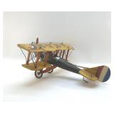 BARNSTORMER BIPLANE METAL DECOR, 15'