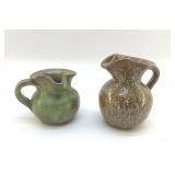PAIR OF COLE POTTERY PITCHERS SANFORD, NC