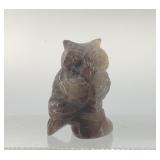 HAND CAR BAG, CRYSTAL OWL 2 1/2 INCHES