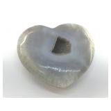 POLISHED AGATE HEART GEODE