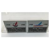 PIEDMONT AIR 1988, 40 YEARS OF DEDICATION PLAQUES