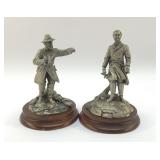 LEADERS OF GETTYSBURG PEWTER STATUES