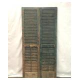 72x17.5' antique shutters/doors