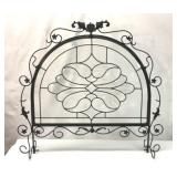 40x36' metal and glass fireplace screen
