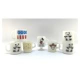 1960's GLASSBAKE MUGS