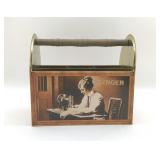 METAL SINGER SEWING MACHINE SUPPLY CADDY