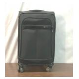 BLACK SOFT SIDE SPINNER ROLLING SUITCASE