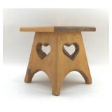 HEART CUT OUT STOOL/PLANT STAND
