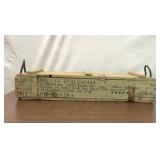 VTG WOODEN HOWITZER 105MM MILITARY AMMO CRATE