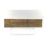 SHEFFORD CHEESE, WOOD BOX 14 x 4