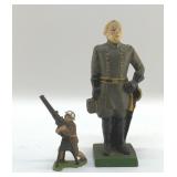 CAST-IRON GENERAL GRANT, LEAD SOLDIER TOY
