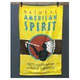 FABRIC AMERICAN SPIRIT TOBACCO ADVERTISING FLAG
