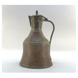 ANTIQUE PERSIAN HAMMERED COPPER PITCHER JUG