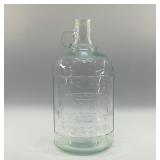 RARE AQUA WHITE HOUSE PICKET FENCE VINEGAR JAR