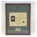 DUTCH SILVER DUCATON COIN FRAMED