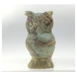 CARVED QUARTZ CRYSTAL OWL