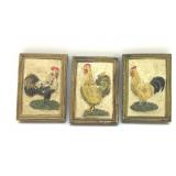 MINI FRENCH COUNTRY ROOSTER PLAQUES