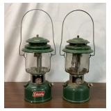 2 COLEMAN GAS LANTERNS 220H 220K