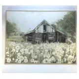 STUDIO ART, RUSTIC BARN OIL PAINTING