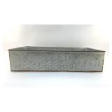 GALVANIZED METAL FEED BASKET