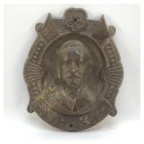 ROBERT E LEE CAST IRON WALL PLAQUE 9 X 7