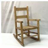 CHILD'S WOODEN ROCKING CHAIR