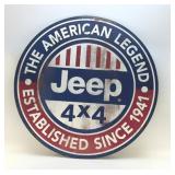 30' METAL JEEP SIGN
