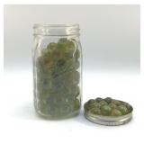 VTG BALL JAR WITH MARBLES
