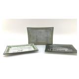 GLASS ADVERTISING ASHTRAYS