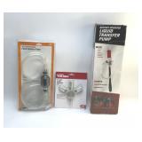 2 NEW SIPHON PUMPS & 1/4 IN 3 WAY MANIFOLD