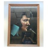 ELVIS ON VELVET OIL PAINTING LG  38x28