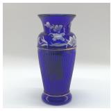 10' Fenton Landmark Collection Cobalt Glass Vase