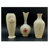 3 LENOX VASES