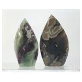 VOLCANIC AGATE,  FLUORITE, CRYSTAL TOWERS